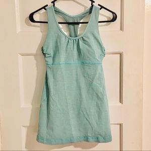 Lululemon Sports Sz XS Tank Top Teal-Aqua Bra